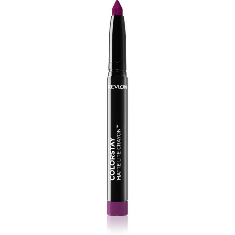 Revlon Cosmetics ColorStay™ Matte Lite Crayon mattító rúzs ceruzában árnyalat 012 On Cloud Wine 1