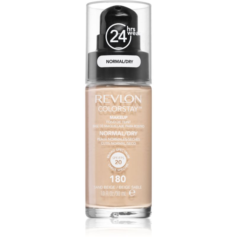 Revlon Cosmetics ColorStay™ tartós alapozó normál és száraz bőrre árnyalat 180 Sand Beige 30 ml-Eredeti