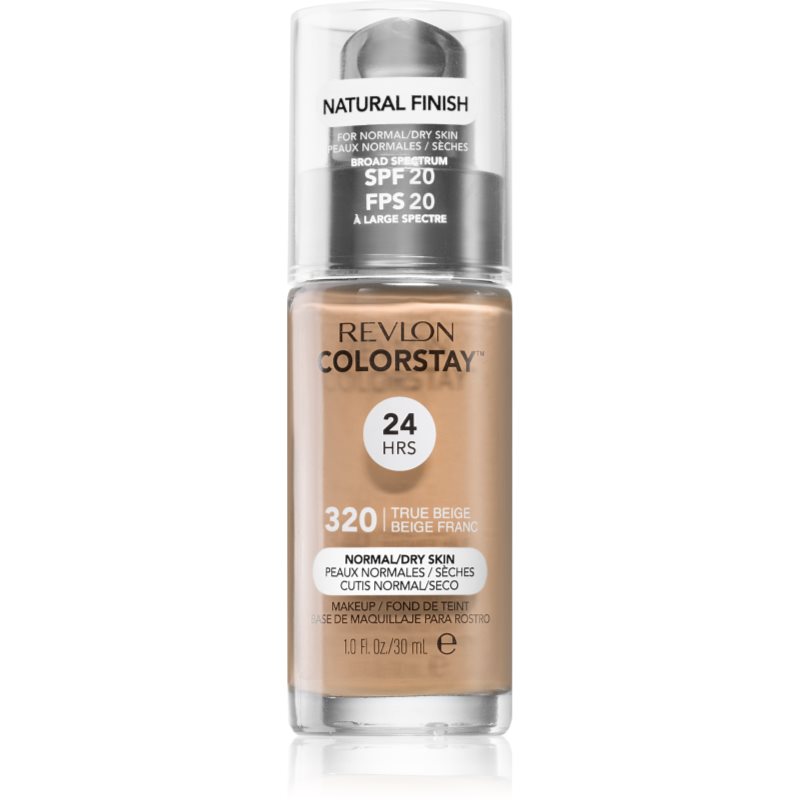 Revlon Cosmetics ColorStay™ tartós alapozó normál és száraz bőrre árnyalat 320 True Beige 30 ml-Eredeti