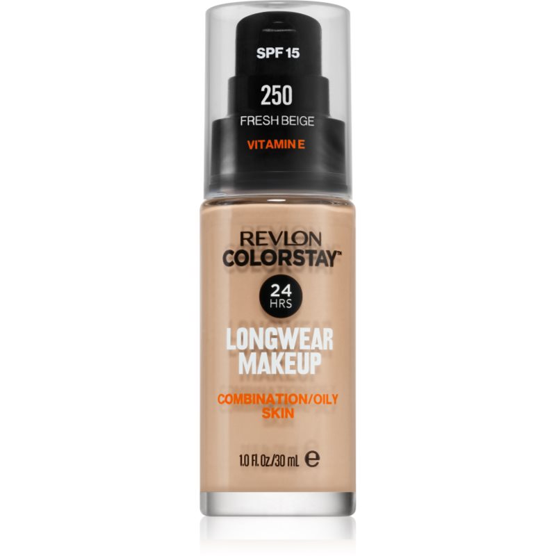 Revlon Cosmetics ColorStay™ tartós matt alapozó kombinált és zsíros bőrre árnyalat 250 Fresh Beige 30 ml-Eredeti