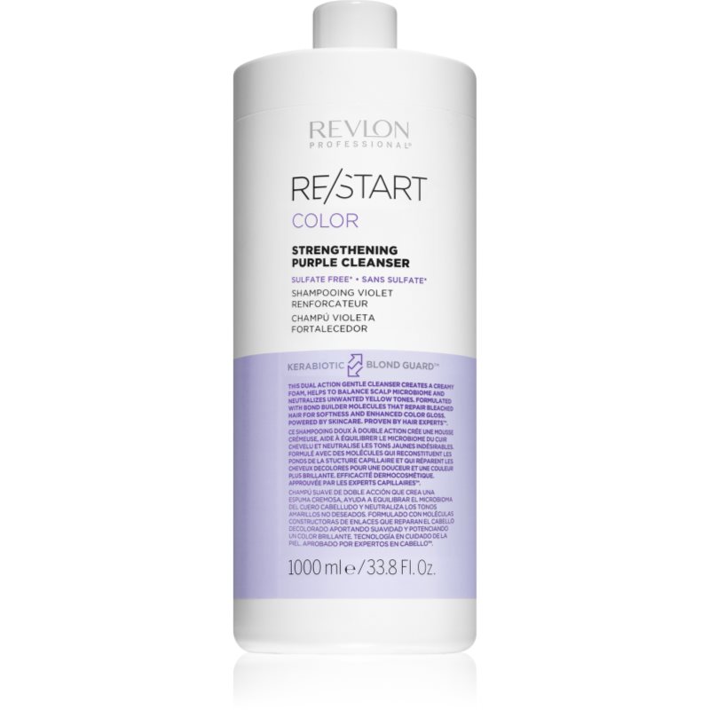 Revlon Professional Re/Start Color lila sampon a szőke és melírozott hajra Purple Cleanser 1000 ml