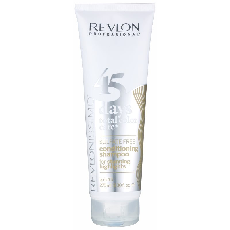 Revlon Professional Revlonissimo Color Care sampon és kondicionáló 2 az 1-ben melírezett és fehér hajra szulfátmentes 275 ml-Eredeti