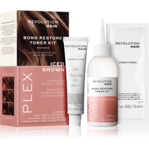 Revolution Haircare Plex Bond Restore Kit szett a hajszín élénkítéséért árnyalat Iced Chocolate-Ár