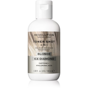 Revolution Haircare Toner Shot Blonde Ice Diamond tápláló tonizáló maszk 3 az 1-ben árnyalat Ice Diamond 100 ml-Ár