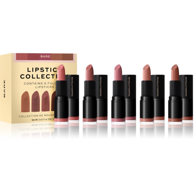 Revolution PRO Lipstick Collection rúzs szett árnyalat Bare 5 db-Eredeti