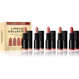 Revolution PRO Lipstick Collection selyem rúzs ajándékszett árnyalat Blushed Nudes 5x3