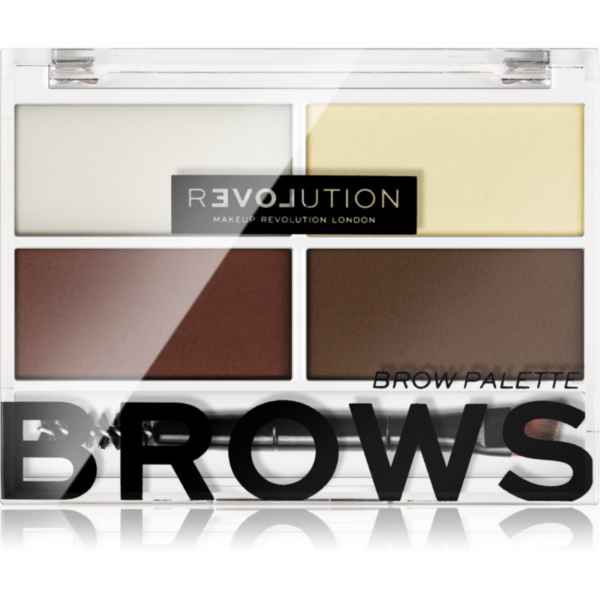 Revolution Relove Colour Cult paletta a szemöldök sminkeléséhez árnyalat Dark 3