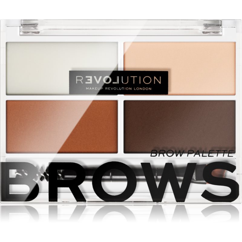 Revolution Relove Colour Cult paletta a szemöldök sminkeléséhez árnyalat Medium 3