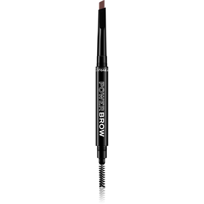 Revolution Relove Power Brow szemöldök ceruza kefével árnyalat Dark Brown 0