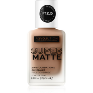 Revolution Relove Super Matte Foundation tartós matt alapozó árnyalat F12.5 24 ml-Ár