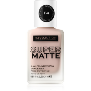 Revolution Relove Super Matte Foundation tartós matt alapozó árnyalat F4 24 ml-Ár