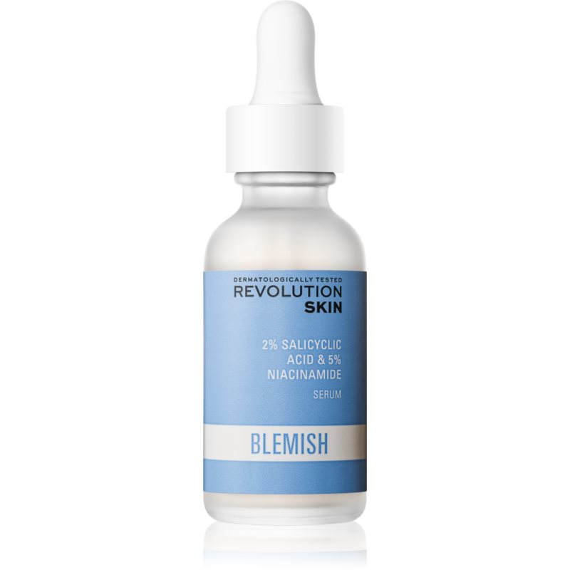 Revolution Skincare Blemish 2% Salicylic Acid & 5% Niacinamide nyugtató szérum problémás és pattanásos bőrre 30 ml-Ár