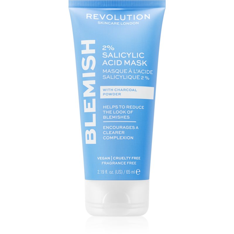 Revolution Skincare Blemish 2% Salicylic Acid tisztító maszk 2% szalicilsavval 65 ml-Ár