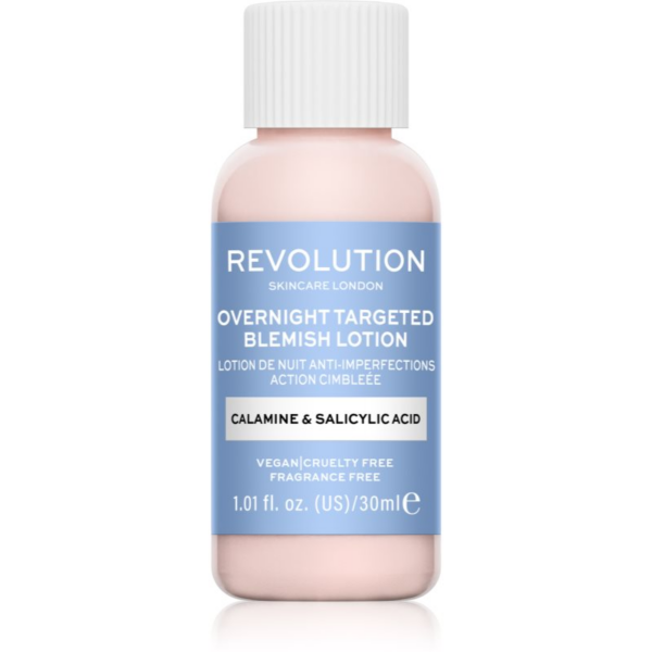 Revolution Skincare Blemish Calamine & Salicylic Acid helyi ápolás pattanásos bőrre éjszakára 30 ml-Eredeti