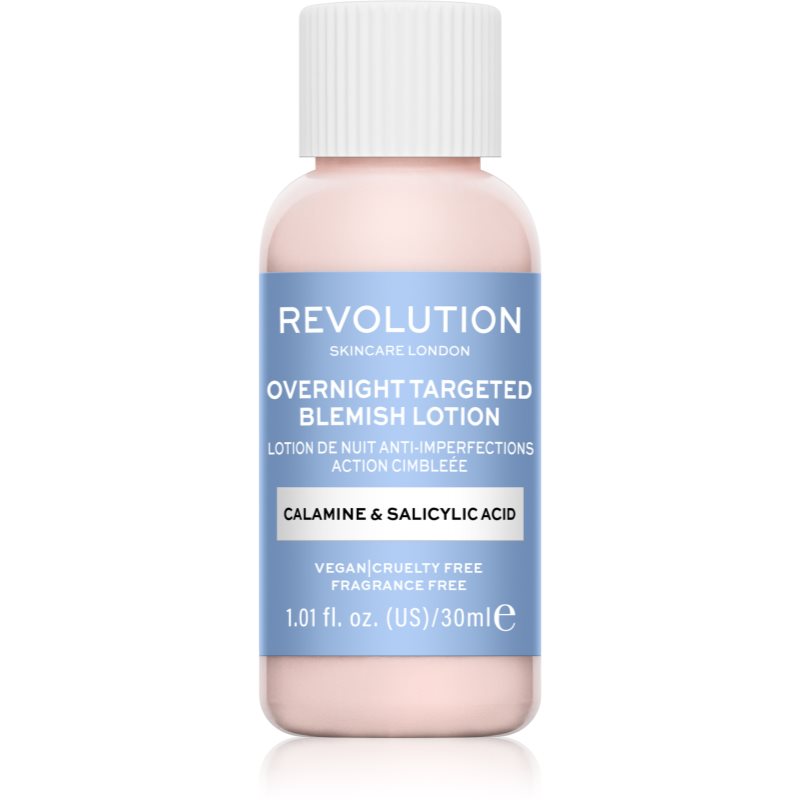 Revolution Skincare Blemish Calamine & Salicylic Acid helyi ápolás pattanásos bőrre éjszakára 30 ml-Eredeti