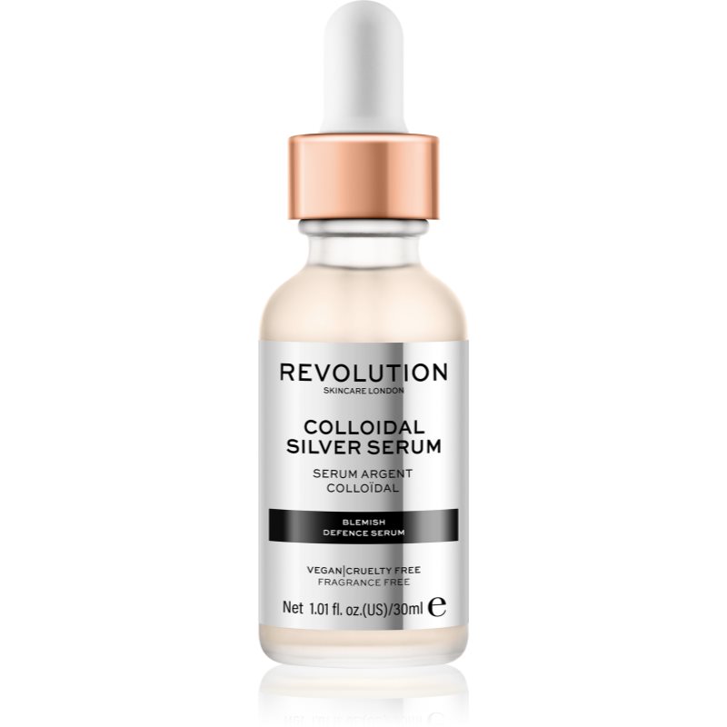 Revolution Skincare Colloidal Silver Serum nyugtató szérum problémás és pattanásos bőrre 30 ml-Eredeti