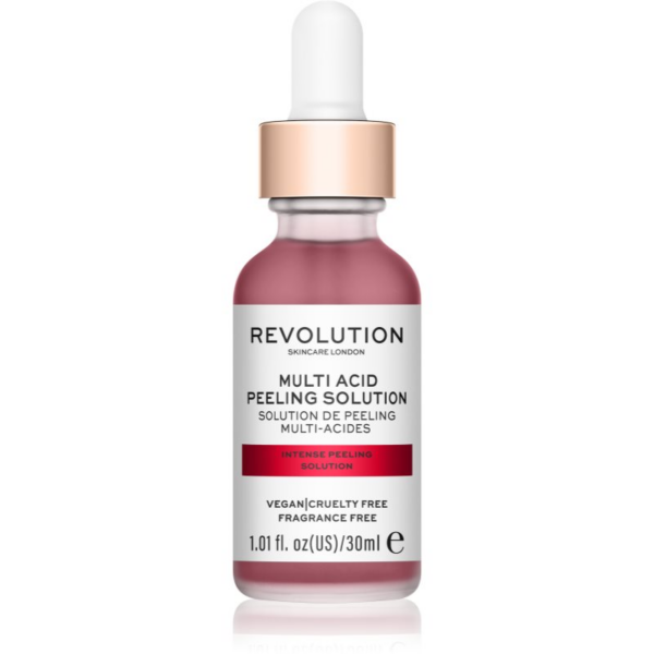 Revolution Skincare Multi Acid Peeling Solution mélytisztító peeling A.H.A.-val (Alpha Hydroxy Acids) 30 ml-Ár