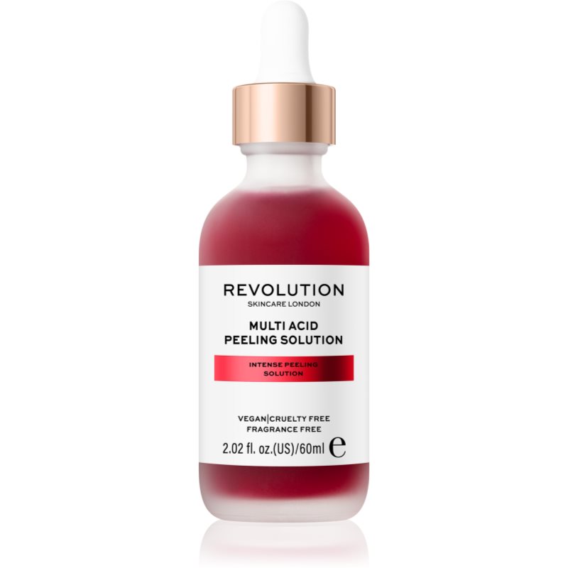 Revolution Skincare Multi Acid Peeling Solution mélytisztító peeling A.H.A.-val (Alpha Hydroxy Acids) 60 ml-Ár