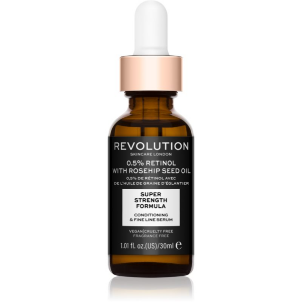 Revolution Skincare Retinol 0.5% With Rosehip Seed Oil Ránctalanító és hidratáló szérum 30 ml-Eredeti
