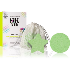 Revolution Skincare Rinse & Rise tisztító szivacs az arcra 10 db-ár