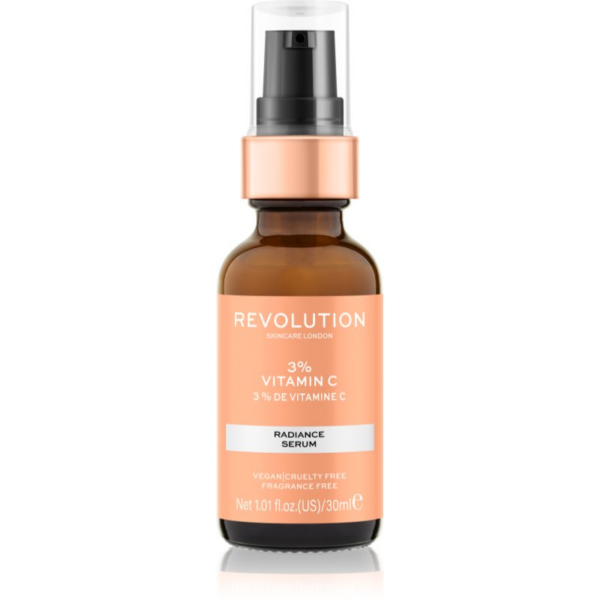 Revolution Skincare Vitamin C 3% bőrélénkítő szérum C-vitaminnal 30 ml-Eredeti