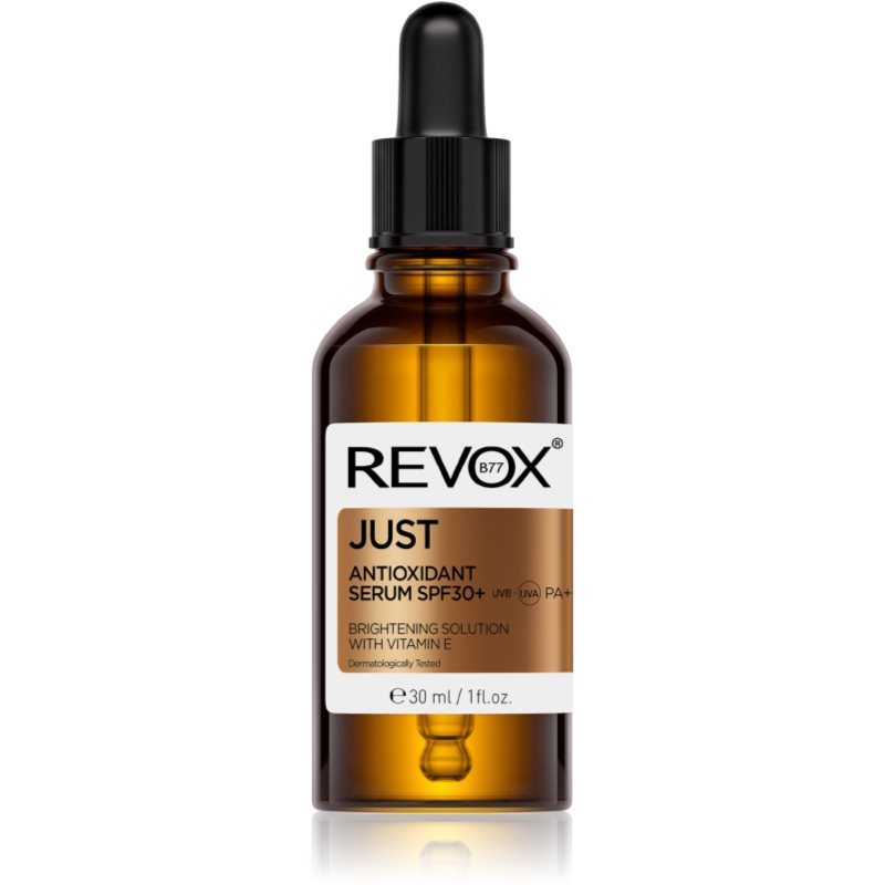 Revox B77 JUST Antioxidant Serum SPF 30+ fényesítő hatású arcszérum SPF 30 30 ml-ár