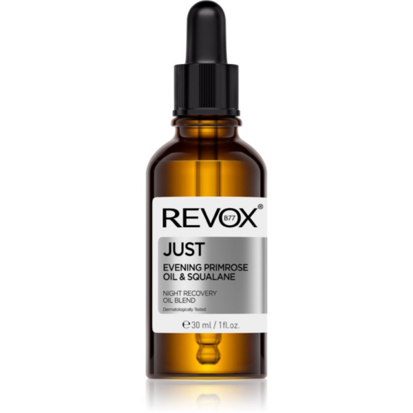 Revox B77 JUST Evening Primrose Oil & Squalane regeneráló éjszakai arcápoló olaj a bőrréteg megújítására 30 ml-ár