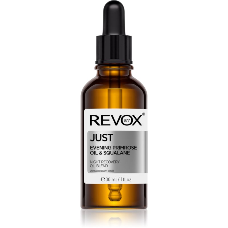 Revox B77 JUST Evening Primrose Oil & Squalane regeneráló éjszakai arcápoló olaj a bőrréteg megújítására 30 ml-ár