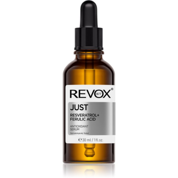 Revox B77 JUST Resveratrol + Ferulic Acid antioxidáns szérum az arcra és a nyakra 30 ml-ár