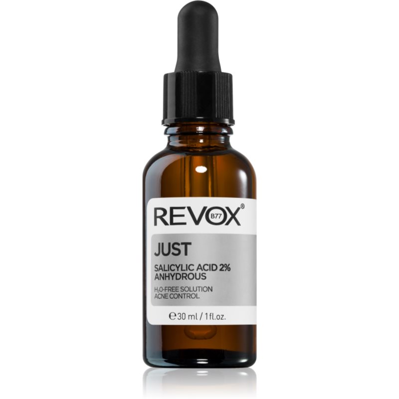 Revox B77 Just Salicylic Acid 2% Anhydrous hámlasztó peeling szérum az arcra 30 ml-Ár
