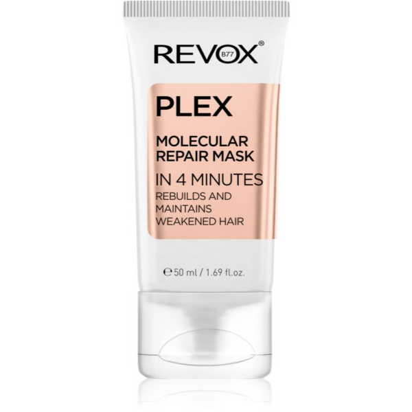 Revox B77 PLEX Molecular Repair Mask öblítést nem igénylő megújító pakolás hajra 50 ml-ár