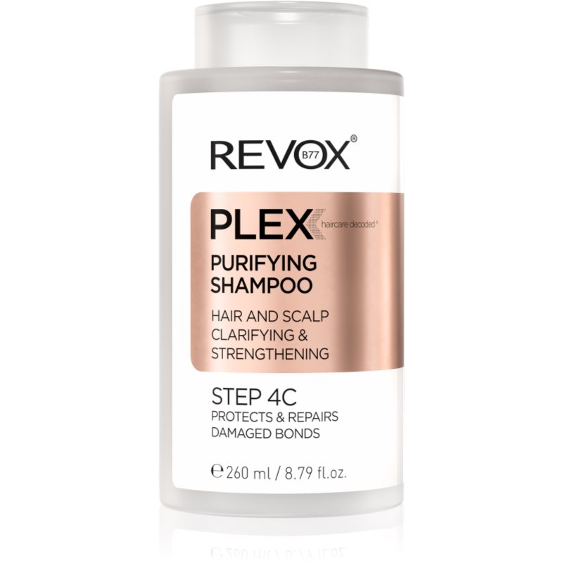 Revox B77 PLEX Purifying Shampoo. Step 4C tisztító sampon károsodott haj erősítésére 260 ml-ár