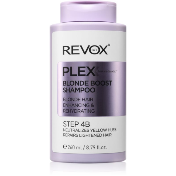 Revox B77 Plex Blonde Boost Shampoo. Step 4B sampon a sárga tónusok neutralizálására szőke hajra 260 ml