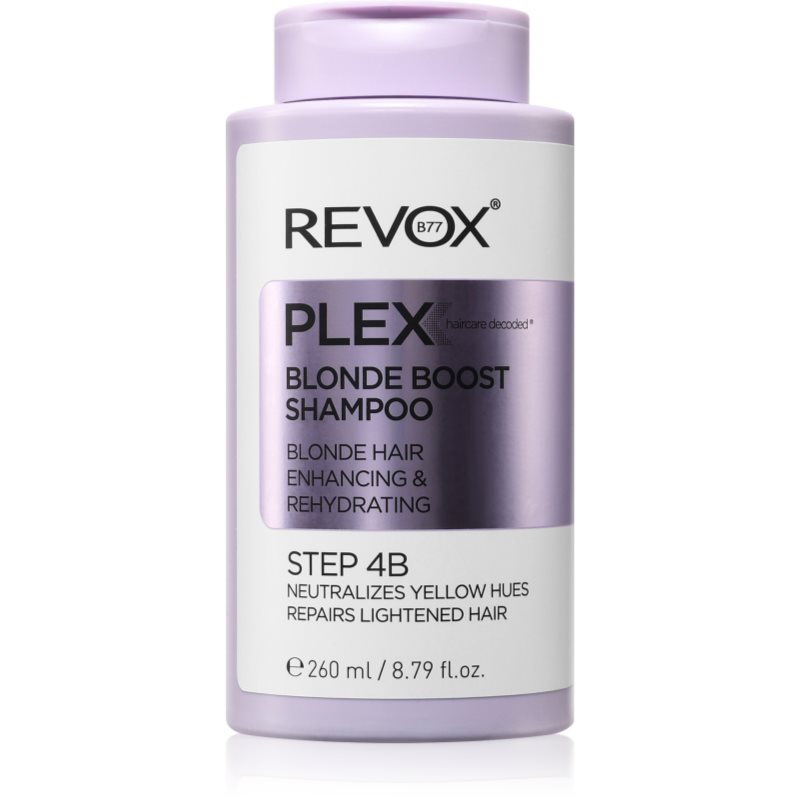 Revox B77 Plex Blonde Boost Shampoo. Step 4B sampon a sárga tónusok neutralizálására szőke hajra 260 ml