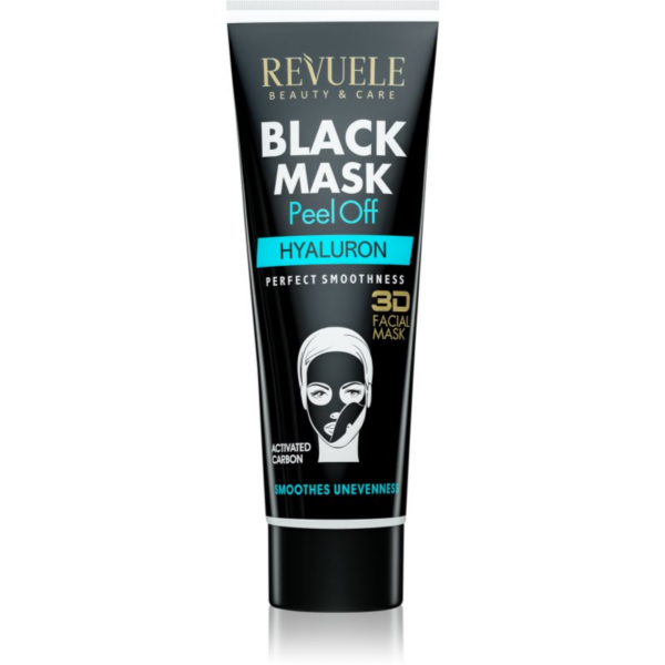 Revuele Black Mask Peel Off Hyaluron tisztító lehúzható maszk aktív szénnel 80 ml-Ár