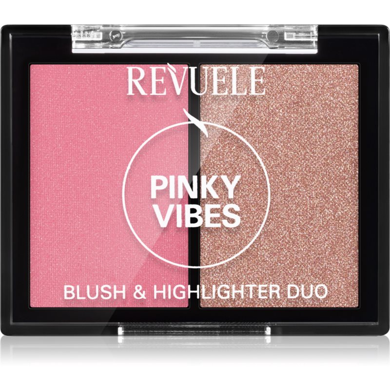 Revuele Blush & Highlighter Duo élénkítő arcpirosító árnyalat Pinky Vibes 8 g-Ár