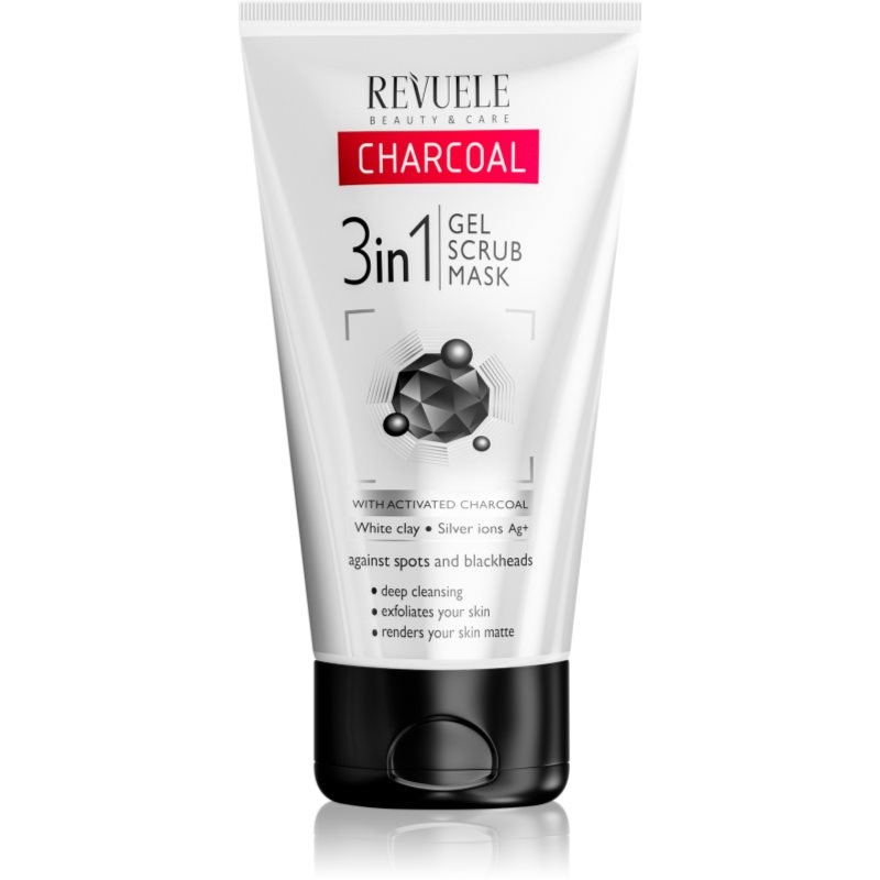 Revuele Charcoal 3in1 tisztító gél 3 in 1 aktív szénnel 150 ml-Ár