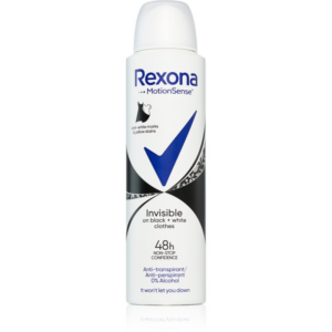 Rexona Invisible on Black + White Clothes Antiperspirant izzadásgátló spray -ben (48h) 150 ml-Eredeti