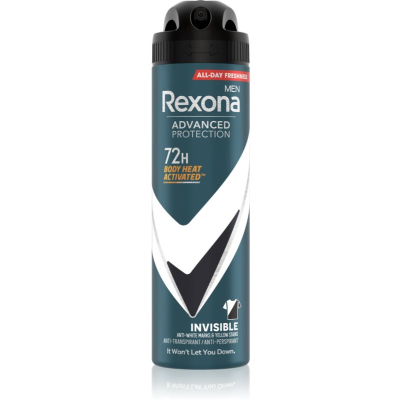 Rexona Men Advanced Protection izzadásgátló a fehér és sárga foltok ellen 72 óra uraknak Invisible 150 ml-Ár