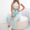 Ribbed leggings mint
