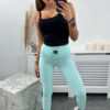 Ribbed leggings mint