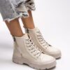 Riccon Rosarithe Women's Zipper Boots 0012704 Beige Skin