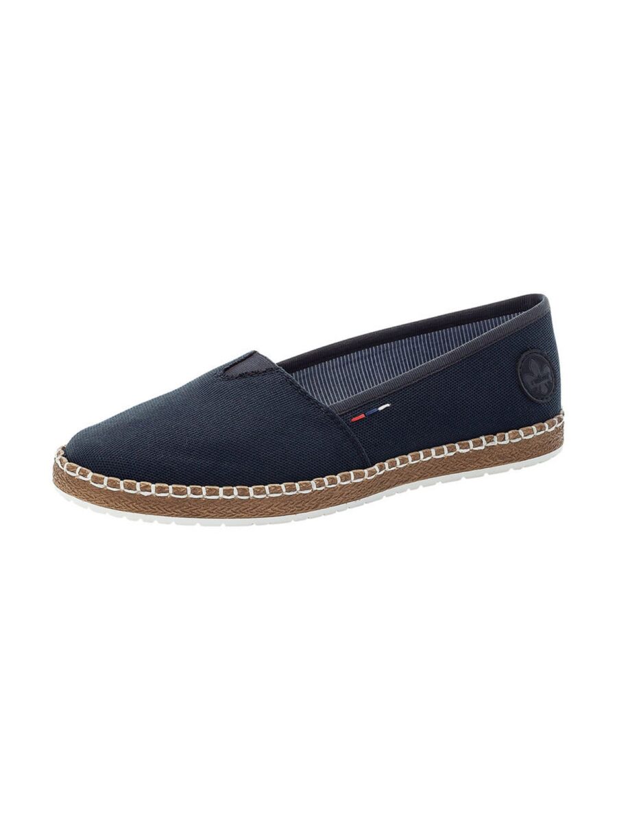 Rieker Espadrilles  éjkék / tűzpiros / fehér-hu