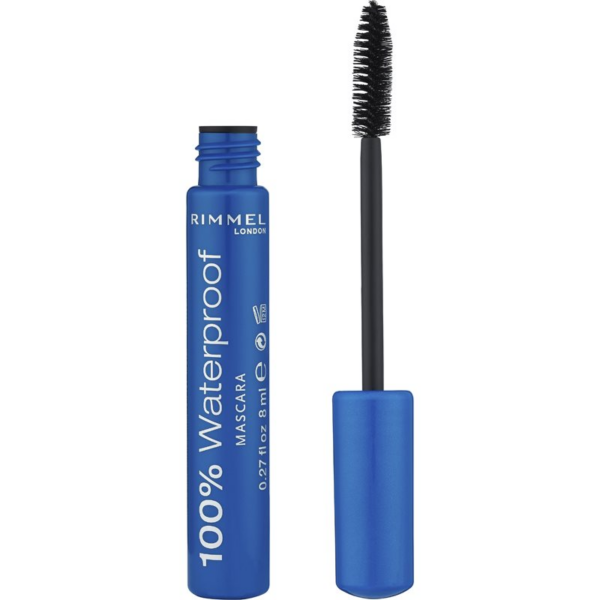 Rimmel 100 % Waterproof vízálló szempillaspirál árnyalat 001 Black Black 8 ml-Ár