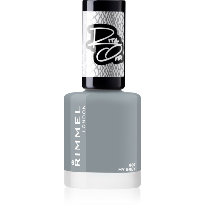 Rimmel 60 Seconds By Rita Ora gyorsan száradó körömlakk árnyalat 807 My Grey 8 ml-Eredeti