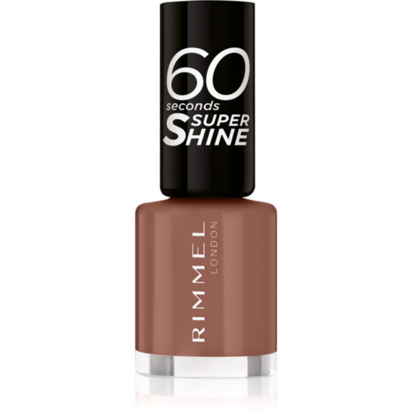 Rimmel 60 Seconds Super Shine körömlakk árnyalat 101 Taupe Throwback 8 ml-Ár