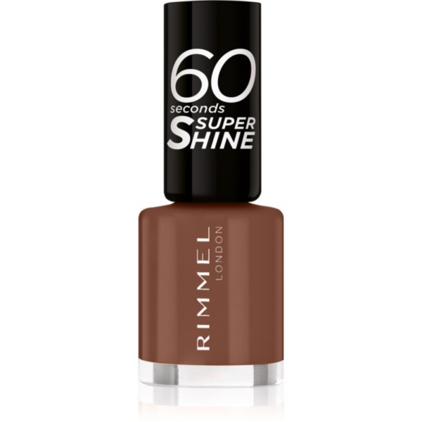 Rimmel 60 Seconds Super Shine körömlakk árnyalat 140 Chocolate Eclipse 8 ml-Ár