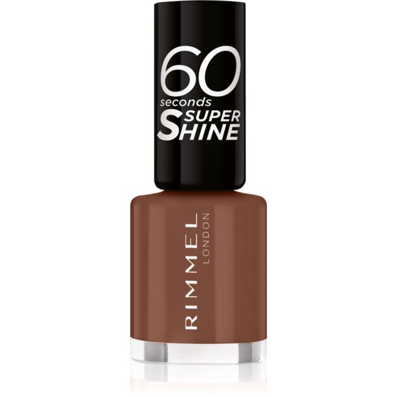 Rimmel 60 Seconds Super Shine körömlakk árnyalat 140 Chocolate Eclipse 8 ml-Ár