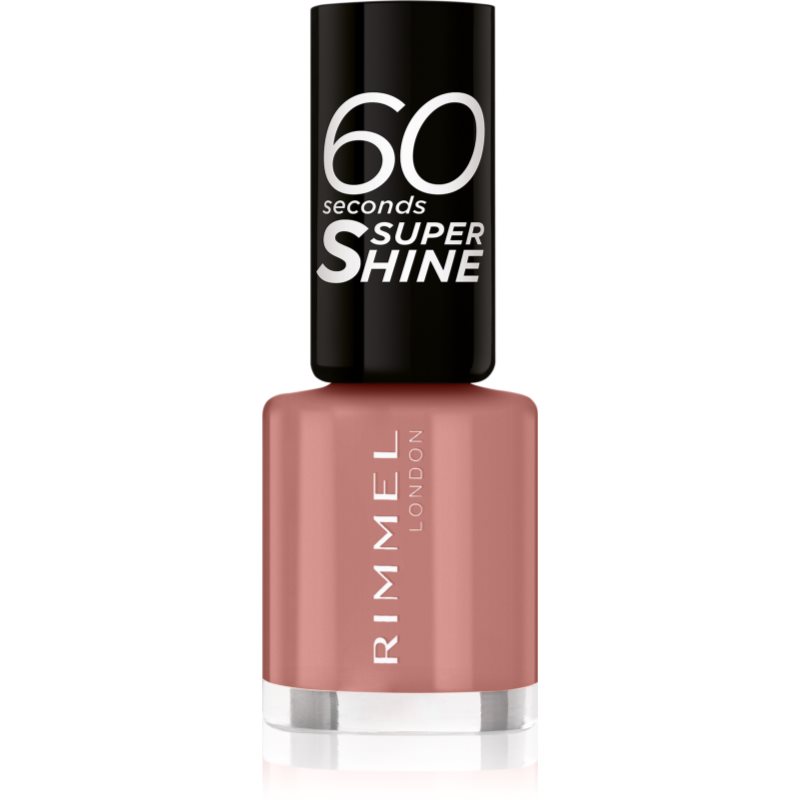 Rimmel 60 Seconds Super Shine körömlakk árnyalat 230 Mauve To The Music 8 ml-Ár