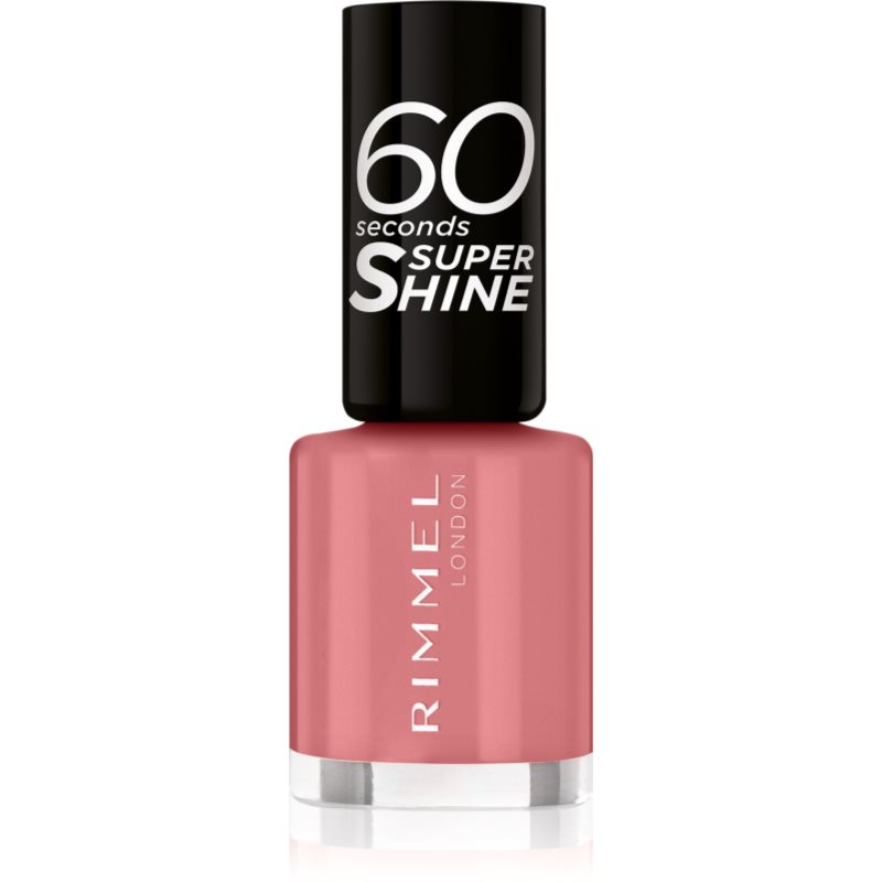 Rimmel 60 Seconds Super Shine körömlakk árnyalat 235 Preppy In Pink 8 ml-Ár